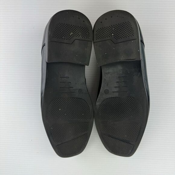 Perry Ellis Portfolio Men’s Size 12 Kent Wide Black Slip On Loafers Dress Shoes - Picture 5 of 10